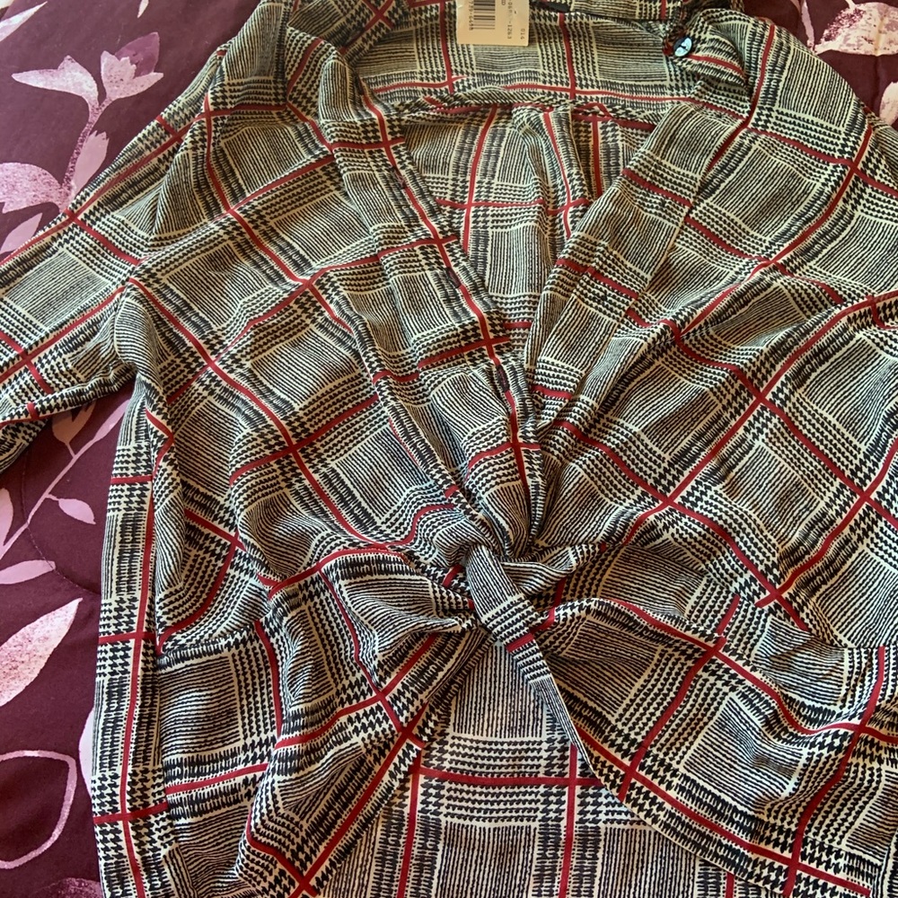 Plaid button up shirt